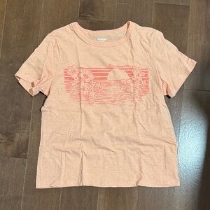 Old Navy Coral Floral Tee